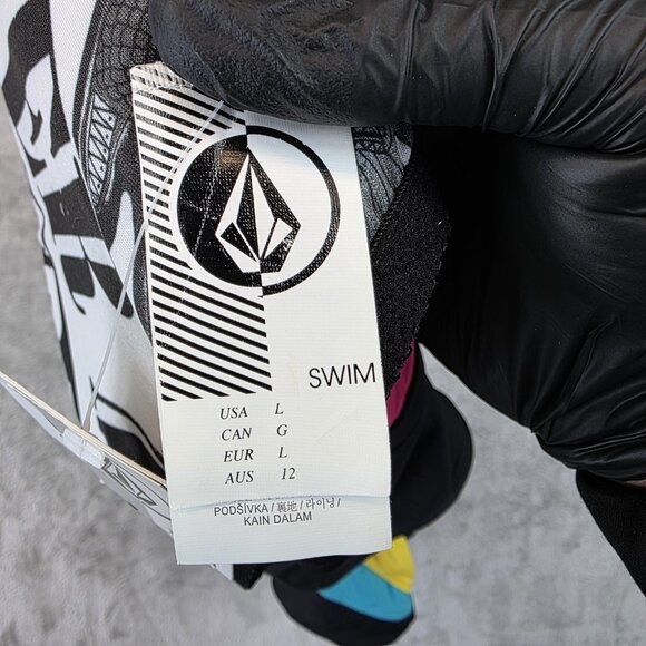 Volcom Swimsuit Womens Large Multicolor Simply Solid One Piece Cutout Monokini - Picture 7 of 9